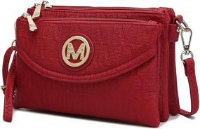 img 4 attached to 👜 MKF Women's Crossbody Bag with Multiple Compartments - Handbags, Wallets, and Shoulder Bags for Women