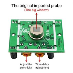img 1 attached to 🤖 DAOKI 5Pcs PIR IR Module HC-SR501: Efficient Infrared PIR Motion Detector for Raspberry Pi Kits with Dupont Cable