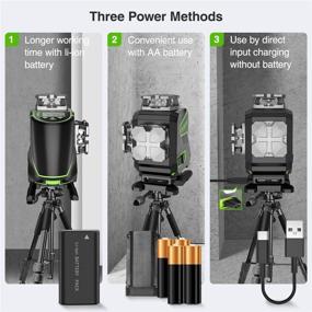 img 1 attached to Huepar Bluetooth 🛠️ 360° Horizontal Cross Self-Leveling Laser