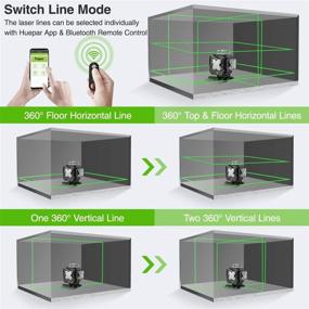 img 2 attached to Huepar Bluetooth 🛠️ 360° Horizontal Cross Self-Leveling Laser