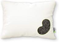 органическая подушка из гречихи wheatdreamz - подушка с хлопковым чехлом изготовлена в сша - съемный чехол на молнии - размеры 14"x 20 логотип
