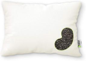 img 4 attached to 🌾 WheatDreamz Organic Buckwheat Pillow - USA Made Cotton Shell - Zippered Cover - 14"x 20" Dimensions