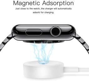 img 2 attached to 🔌 AICase iWatch Charger - Magnetic Wireless Charging Cable for Watch SE/6/5/4/3/2/1, 38mm/40mm/42mm/44mm (2M)