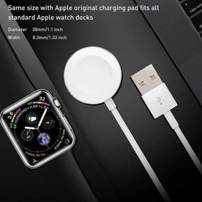 img 1 attached to 🔌 AICase iWatch Charger - Magnetic Wireless Charging Cable for Watch SE/6/5/4/3/2/1, 38mm/40mm/42mm/44mm (2M)