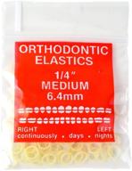 🔥 large 100-pack orthodontic elastic bands with 1/4 inch diameter - ideal for dreadlocks, braids, and top knots logo