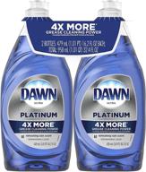 dawn platinum dishwashing liquid, refreshing rain, 16.2 fl 💦 oz (pack of 2): superior cleaning power for sparkling dishes logo