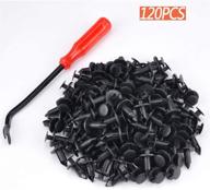 🔧 moveland 120 pcs 8mm utv atv fender clips: push body rivets for rzr, kawasaki, trx, honda, suzuki & more - includes plastic fastener removal tool logo