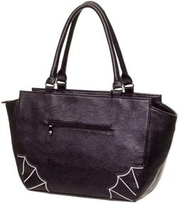 img 1 attached to 🦇 Lost Queen Women's Bats Handbag: Dark Gothic Purse for Alternative Style, Shoulder Bag