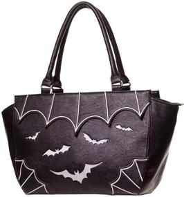 img 2 attached to 🦇 Lost Queen Women's Bats Handbag: Dark Gothic Purse for Alternative Style, Shoulder Bag