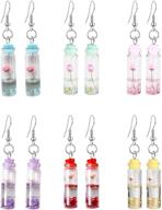 yunxi multicolor handmade earrings valentines logo