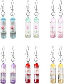 img 4 attached to YUNXI Multicolor Handmade Earrings Valentines