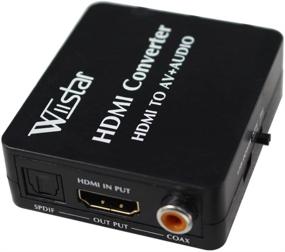 img 2 attached to Wiistar HDMI to AV + Audio Converter with SPDIF and Coaxial Audio Outputs - NTSC PAL Support - Ideal for TV/PC/PS3/Blue-ray DVD 1080p