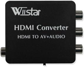 img 4 attached to Wiistar HDMI to AV + Audio Converter with SPDIF and Coaxial Audio Outputs - NTSC PAL Support - Ideal for TV/PC/PS3/Blue-ray DVD 1080p