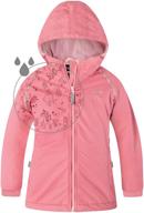 🧥 therm girls rain jacket - lined kids raincoat with enchanting magic pattern - lightweight coat логотип