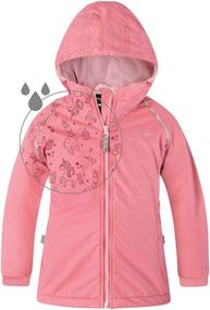 img 4 attached to 🧥 Therm Girls Rain Jacket - Lined Kids Raincoat with Enchanting Magic Pattern - Lightweight Coat