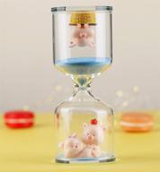 ⏳ falytemow 30 minutes hourglass: charming blue sand timer for kitchen, school teaching & desktop decoration логотип