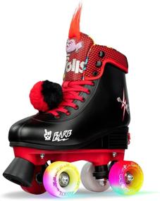 img 4 attached to 🌈 Trolls World Tour Adjustable Roller Skates - Crazy Skates featuring Poppy or Barb