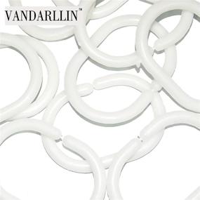 img 1 attached to Vandarllin Designs Bathroom Fabric Curtain Standard