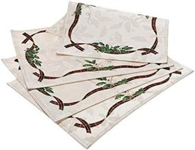 img 4 attached to Enhance Your Festive Table Setting with Lenox Holiday Nouveau Placemats Set