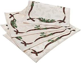 img 2 attached to Enhance Your Festive Table Setting with Lenox Holiday Nouveau Placemats Set