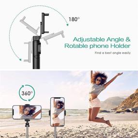 img 2 attached to (Upgraded Version) Selfie Stick Tripod with Bluetooth Remote, Compatible with Most iOS and Android Phones, Including Phones 12, 11/11 Pro/X/Android (2.6-6 inches)