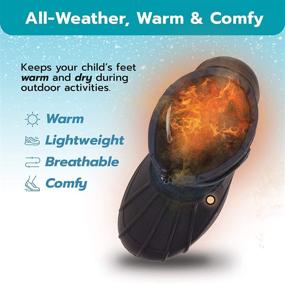 img 3 attached to Outdoor Durability Insulated Boys' Shoes: Weatherproof Closure for All Weather Conditions