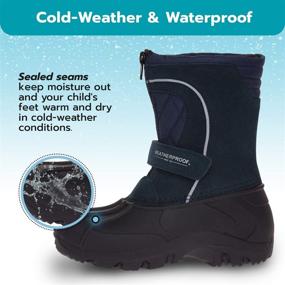 img 1 attached to Outdoor Durability Insulated Boys' Shoes: Weatherproof Closure for All Weather Conditions