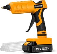 🔌 worksite cordless hot glue gun, 20v full size with 12 glue sticks - arts & crafts, diy, li-ion battery and charger included logo