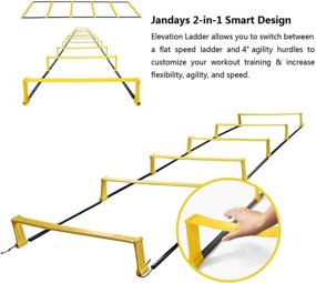img 2 attached to 🏃 Увеличьте Свою Скорость с Комплектом Оборудования Для Тренировки Скорости на Лестнице Ловкости от Jandays