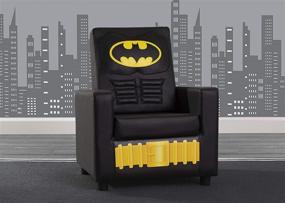 img 3 attached to 🦇 Discover the Delta Children High Back Upholstered Chair in Dc Comics Batman – The Perfect Addition to Your Child's Room!