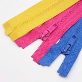 img 2 attached to Meillia 8PCS 24 Inch Heavy Duty 👕 Separating Jacket Zippers - Bulk 8 Color Pack