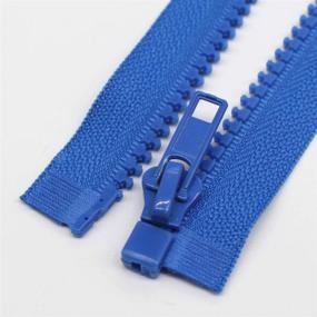 img 3 attached to Meillia 8PCS 24 Inch Heavy Duty 👕 Separating Jacket Zippers - Bulk 8 Color Pack