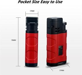 img 3 attached to Lighter Triple Refillable Butane Windproof