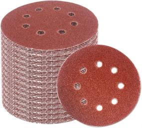 img 1 attached to 🪚 Coceca 80pcs 5-inch Orbital Sanding Discs for Power Random Orbit Sanders - Assorted Grits: 40 60 80 100 150 180 240 320