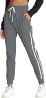 🏃 comfortable and stylish women's jogger sweatpants with pockets for running, lounge, and workouts логотип