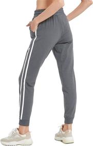 img 3 attached to 🏃 Comfortable and Stylish Women's Jogger Sweatpants with Pockets for Running, Lounge, and Workouts