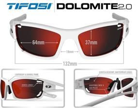 img 3 attached to 🕶️ Tifosi Dolomite 2.0 1020100622 Wrap Sunglasses: Unisex-Adult Eyewear for All-Day Protection