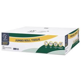 img 4 attached to 🧻 Бумажная продукция Papernet Jumbo Roll Tissue 700' премиум качества для бизнеса, бумага с сертификатом FSC и безопасна для септика, белая, совместима с универсальным диспенсером, 8 рулонов 2 слоя 700’x3.4” - улучшенное SEO-дружественное название продукта