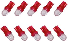 img 3 attached to High-Performance iJDMTOY (10) Brilliant Red LED Replacement Bulbs for Car Interior and Exterior Lights: Compatible with T10, 168, 175, 194, 2825, W5W