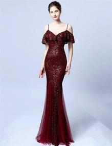 img 1 attached to ARFAR Wedding Sphagetti Mermaid Elegant Women's Clothing for Dresses