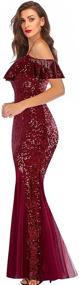 img 3 attached to ARFAR Wedding Sphagetti Mermaid Elegant Women's Clothing for Dresses