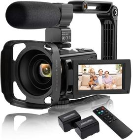 img 4 attached to Camcorder Microphone VAFOTON Vlogging Stabilizer Camera & Photo