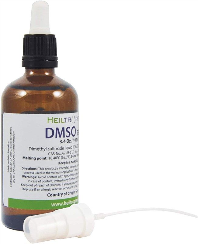 Low odor DMSO - Dimethyl sulfoxide liquid 3.4 Oz - 100 ml | Pharmaceutical  grade ingredient | High purity | Heiltropfen®