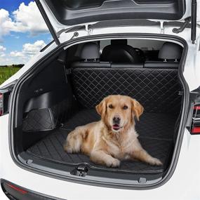 img 3 attached to Waterproof Pet Cargo Liner for Tesla Model Y 🐾 - BMZX Dog Seat Cover Mat for 2021/2020 Model Y