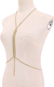 img 1 attached to Novias Choice Tassels Necklace Nightclub Women's Jewelry and Body Jewelry