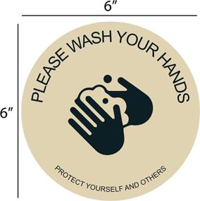 img 1 attached to Hands Sticker Covid 19 Decal Cream