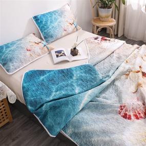 img 2 attached to Bedspread Sealife Coastal Coverlet Pillowcases