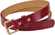 🐍 enhance your style with ayliss womens snakeskin leather belts logo