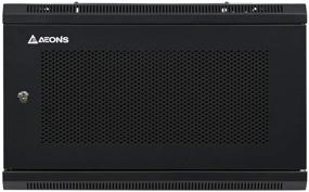 img 3 attached to 🔒 Aeons 6U Профессиональный настенный сетевой серверный шкаф: Эффективный 19-дюймовый стеллаж для безопасного хранения серверов (Полностью собранный)