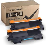 🖨️ high yield v4ink compatible toner cartridge for brother tn450 tn420 - twin pack logo